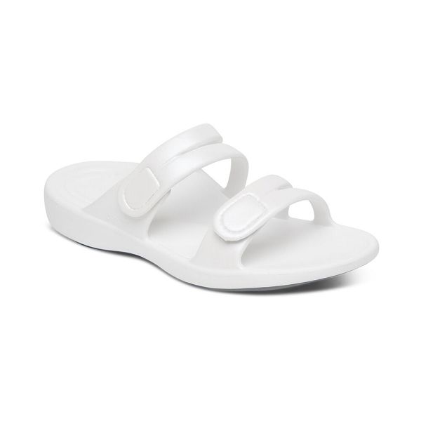 Aetrex Women's Janey Sport Water-Friendly Sandals White Sandals UK 4029-787
